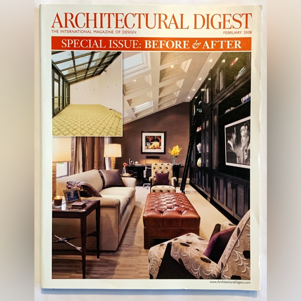 February 2008 ARCHITECTURAL DIGEST Special Issue Before & After AD